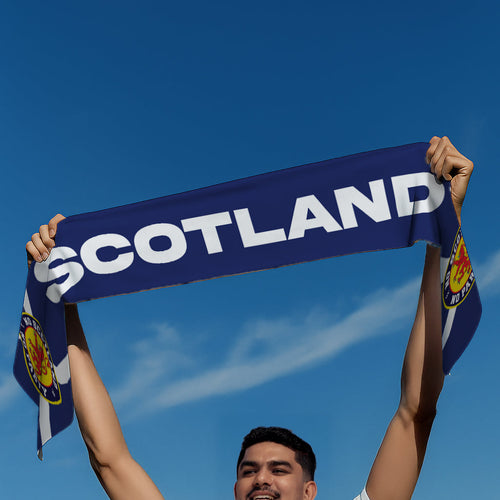 Scotland - WC26 - Knitted Eyelet Football Scarf