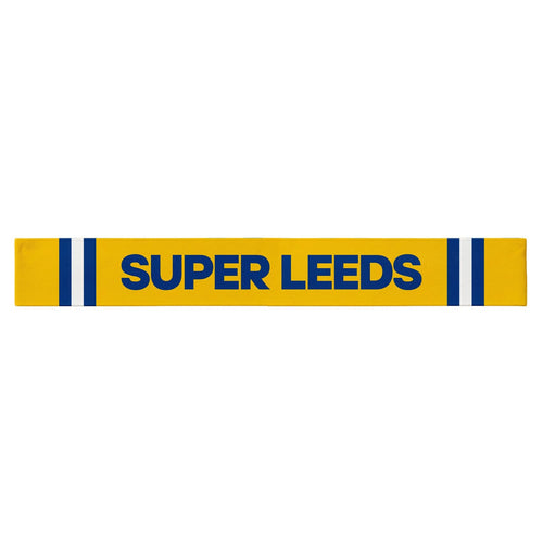 Leeds - Knitted Eyelet Football Scarf