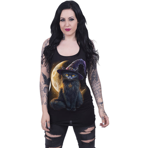 FAMILIAR MAGIC - Razor Back Top Black
