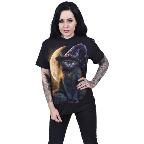 FAMILIAR MAGIC - Front Print T-Shirt Black
