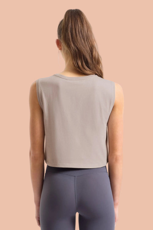 FLOW Organic Cotton Cropped Tank Top