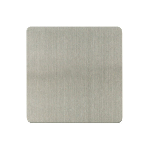 Caradok - The Ultra Flat - Brushed Chrome - FN071D - 1G Blank Plate Brushed Chrome