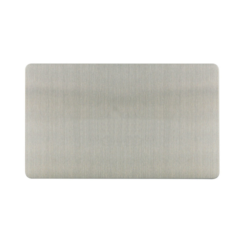 Caradok - The Ultra Flat - Brushed Chrome - FN072D - 2G Blank Plate Brushed Chrome