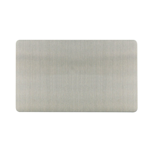 Caradok - The Ultra Flat - Brushed Chrome - FN072D - 2G Blank Plate Brushed Chrome