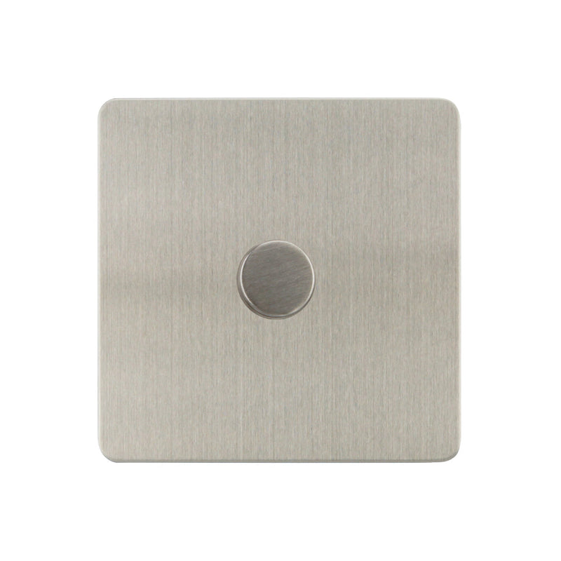 Caradok - The Ultra Flat - Brushed Chrome - FN151D - 500W 1G 2Way Incandescent Dimmer Brushed Chrome