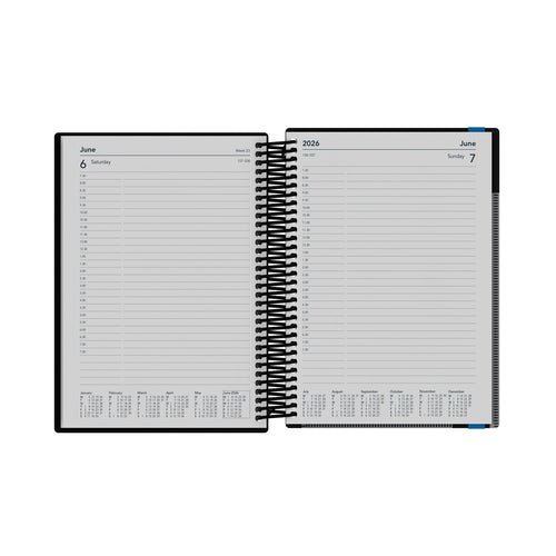 2026-2027 Mid Year Planner - 13 Month A5 Day-to-Page Diary - Hard Cover - Collins Debden Delta Range