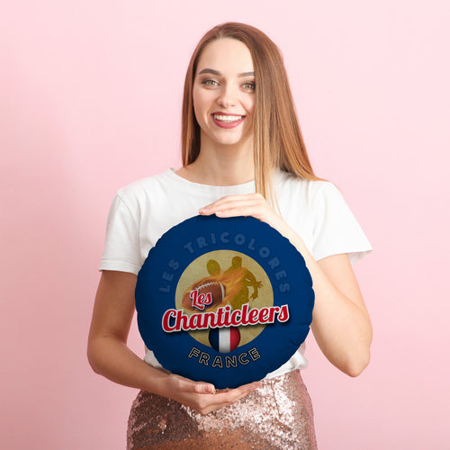 France Rugby League - Chanticleers  - Legend Collection - Circle Cushion 14"