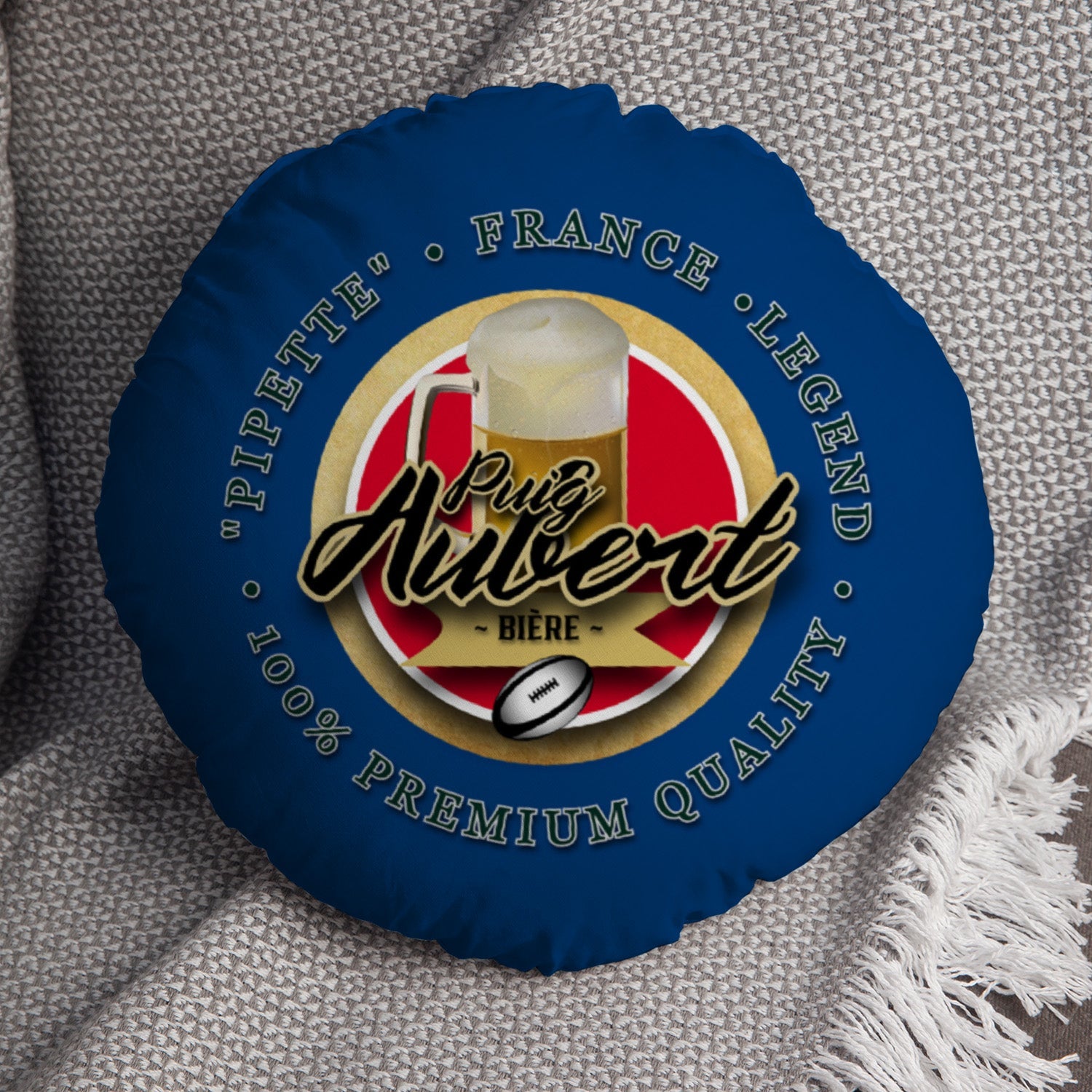France Rugby League Aubert  - Legend Collection - Circle Cushion 14"