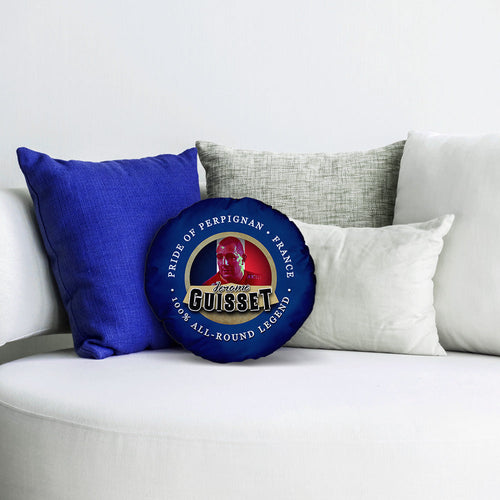 France Rugby League Guisset - Legend Collection - Circle Cushion 14"