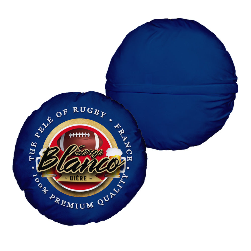France Rugby Union Blanco  - Legend Collection - Circle Cushion 14"