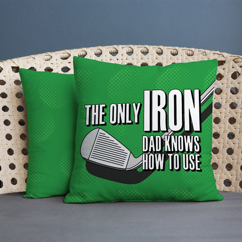 Father's Day Golf Iron - 45cm Cushion