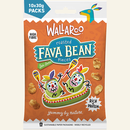 Roasted Fava Bean Pieces - Sea Salt