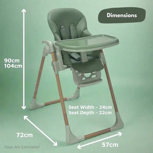 Flare Foldable High Chair - Green