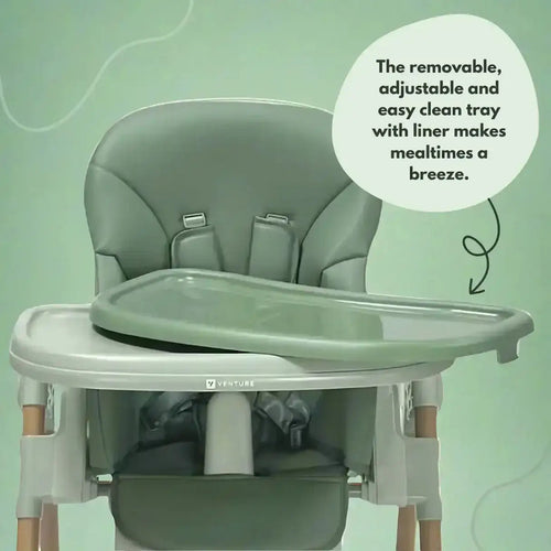 Flare Foldable High Chair - Green