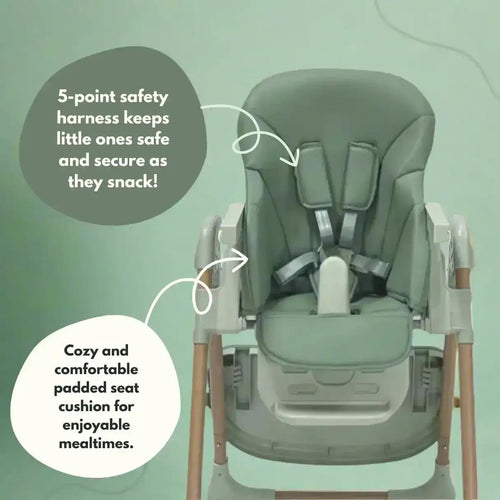 Flare Foldable High Chair - Green