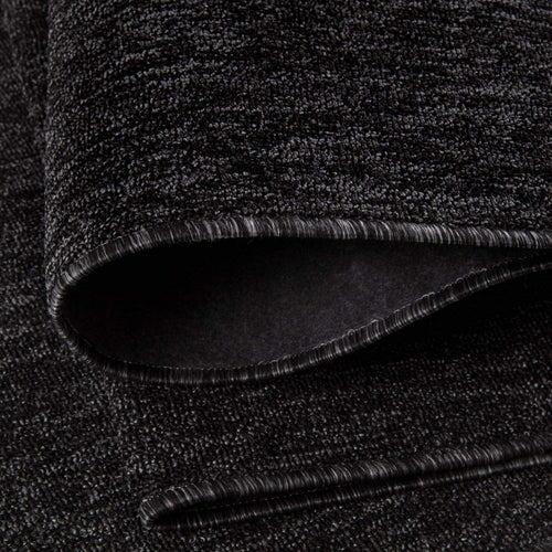 Flex Dark Grey Low Pile Solid  Rug