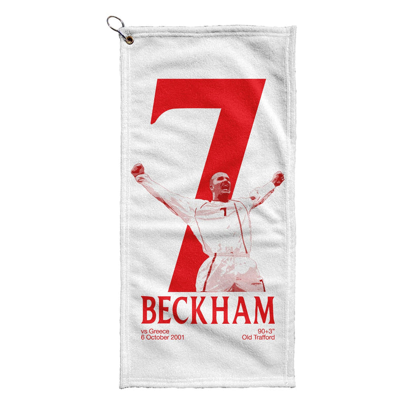 England Beckham 7 - Football Legends - Golf Towel
