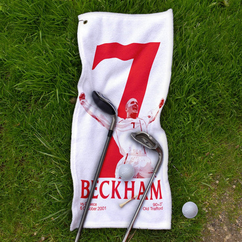 England Beckham 7 - Football Legends - Golf Towel
