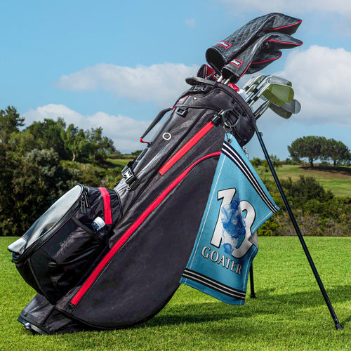 Manchester Blue Goater 10 - Football Legends - Golf Towel