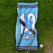 Manchester Blue Goater 10 - Football Legends - Golf Towel