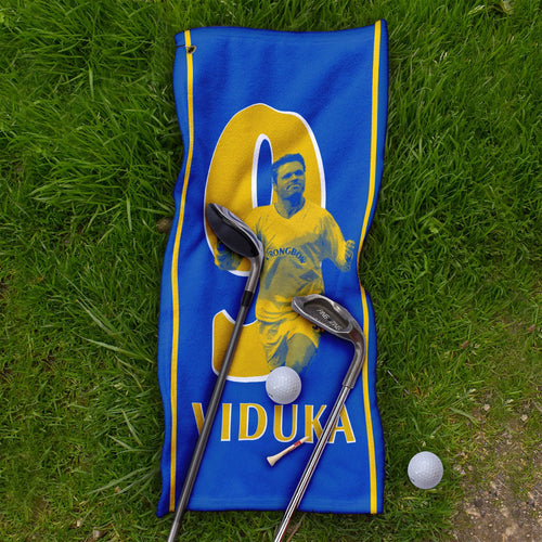 Leeds Viduka 9 - Football Legends - Golf Towel