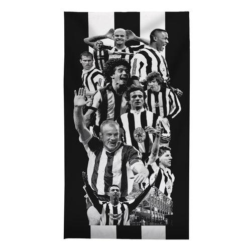 Newcastle Montage - Football Legends - Beach Towel - 150cm x 75cm