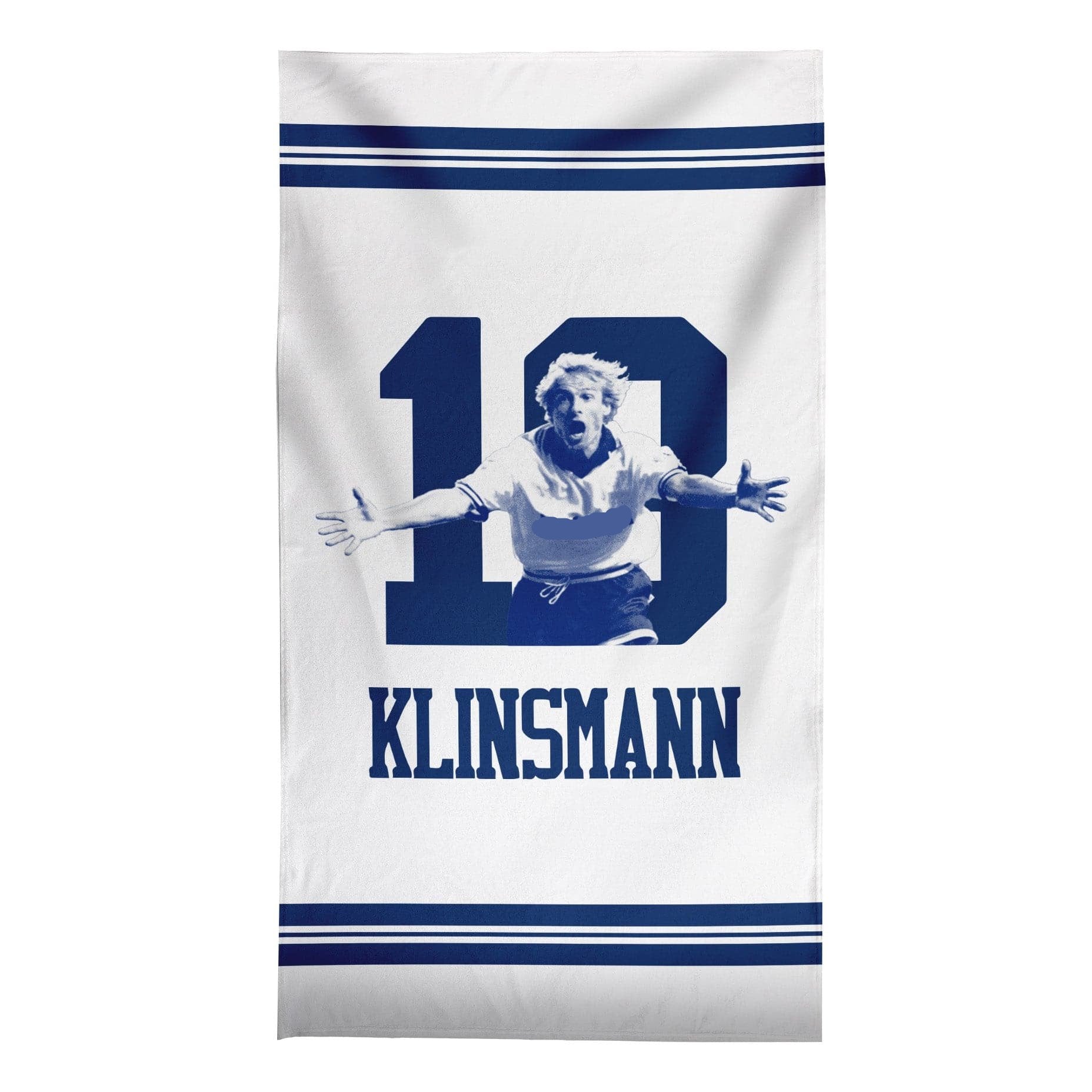 Totts Klinsmann 18 - Football Legends - Beach Towel - 150cm x 75cm