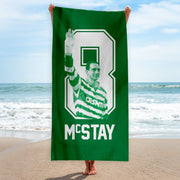 CelticMcStay 8 - Football Legends - Beach Towel - 150cm x 75cm