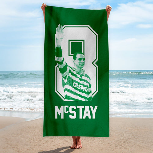 CelticMcStay 8 - Football Legends - Beach Towel - 150cm x 75cm