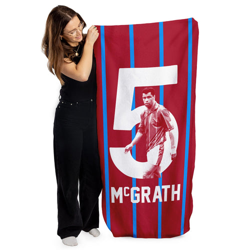 Holte Enders McGrath 5 - Football Legends - Beach Towel - 150cm x 75cm