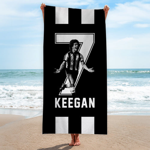 Newcastle Keegan 7 - Football Legends - Beach Towel - 150cm x 75cm
