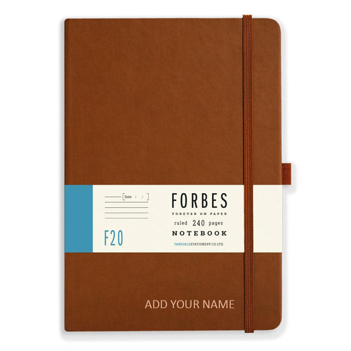 Forbes Classic | A5 Ruled/Lined Notebook | Tan