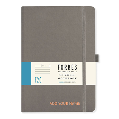Forbes Classic | A5 Ruled/Lined Notebook | Grey