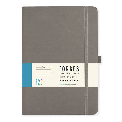 Forbes Classic | A5 Ruled/Lined Notebook | Grey