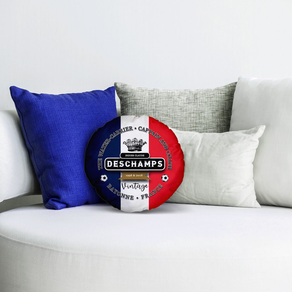 France Deschamps  - Legend Collection - Circle Cushion 14"