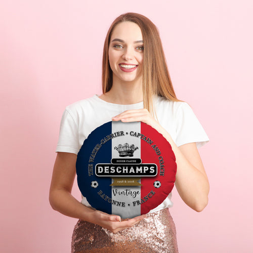 France Deschamps  - Legend Collection - Circle Cushion 14"