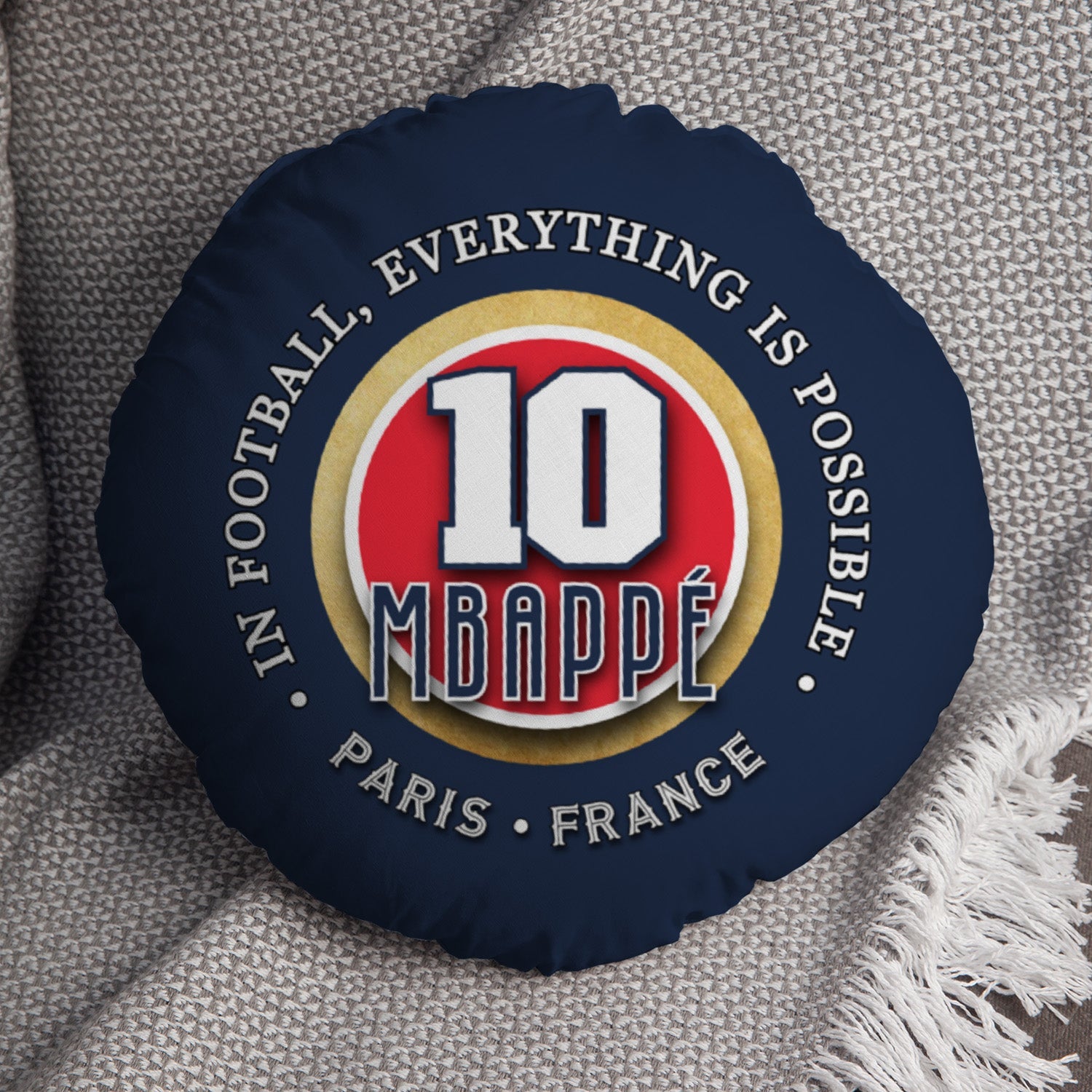 France Mbappe  - Legend Collection - Circle Cushion 14"