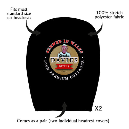 Fulham  Gordon Davies - Football Legends - Headrest Cover