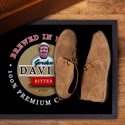 Fulham  Gordon Davies  - Football Legends - Door Mat -60cm X 40cm