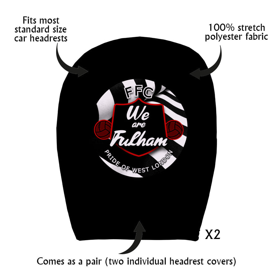 Fulham  We are Fulham - Football Legends - Headrest Cover