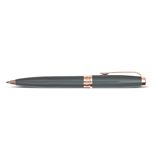 Matilda Myres | Ball Point Pen with Black Ink | Rose Gold & Grey