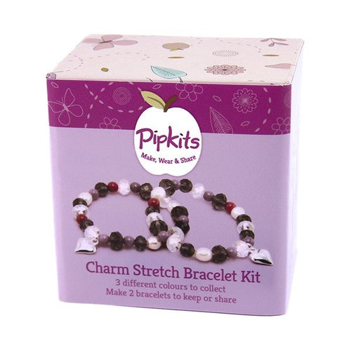 Pipkits Charm Stretch Beaded Bracelet Making Kit