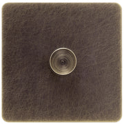 Caradok Screwless Antique Brass Dimmer Switch - 1 Gang - The Georgian