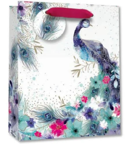 SIMON ELVIN MEDIUM GIFT BAGS PEACOCK
