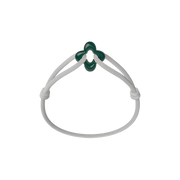 Green Clover Cord Bracelet
