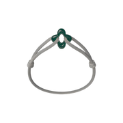 Green Clover Cord Bracelet