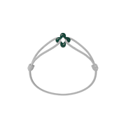 Mini Green Clover Cord Bracelet