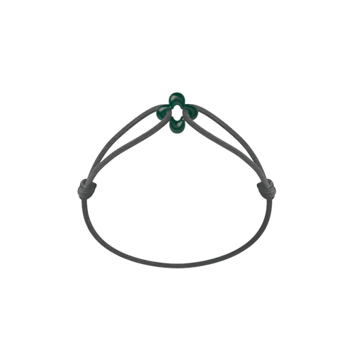 Mini Green Clover Cord Bracelet