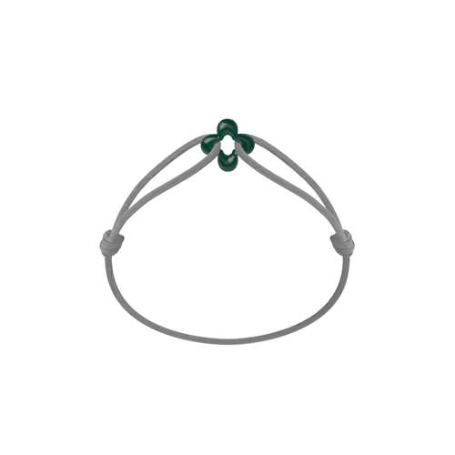 Mini Green Clover Cord Bracelet
