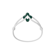 Green Clover Cord Bracelet